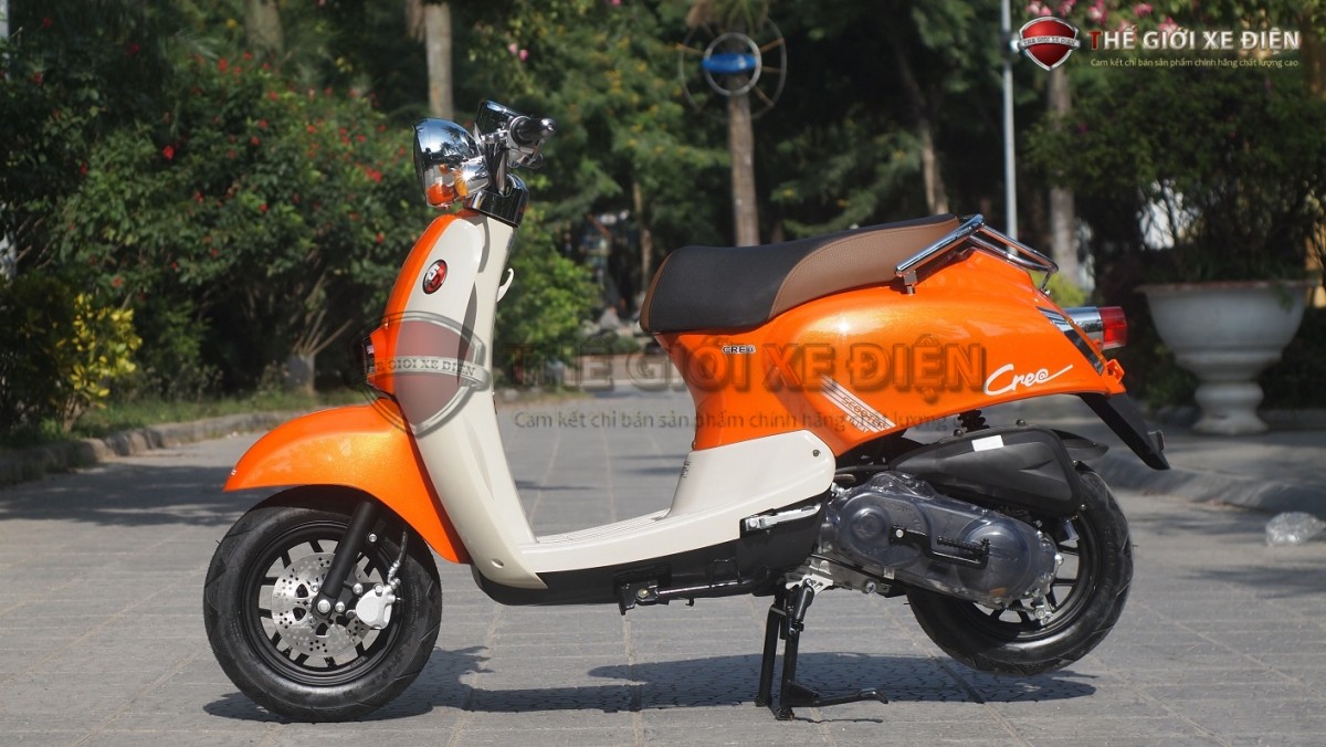 Trang bị thêm phanh đĩa – Xe 50cc Crea Hyosung Korea được thay đổi diện mạo mới