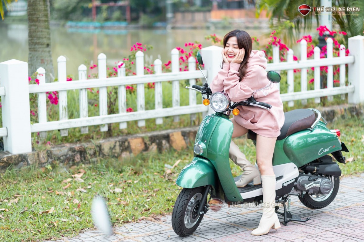 Khám phá thiết kế thời trang và hiện đại của xe 50cc Dibao Creer