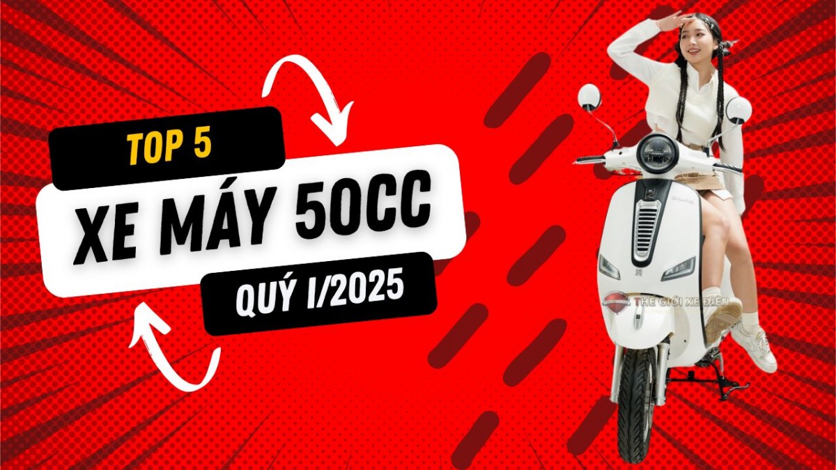 Top 5 mẫu xe máy 50cc đáng mua trong quý I năm 2025