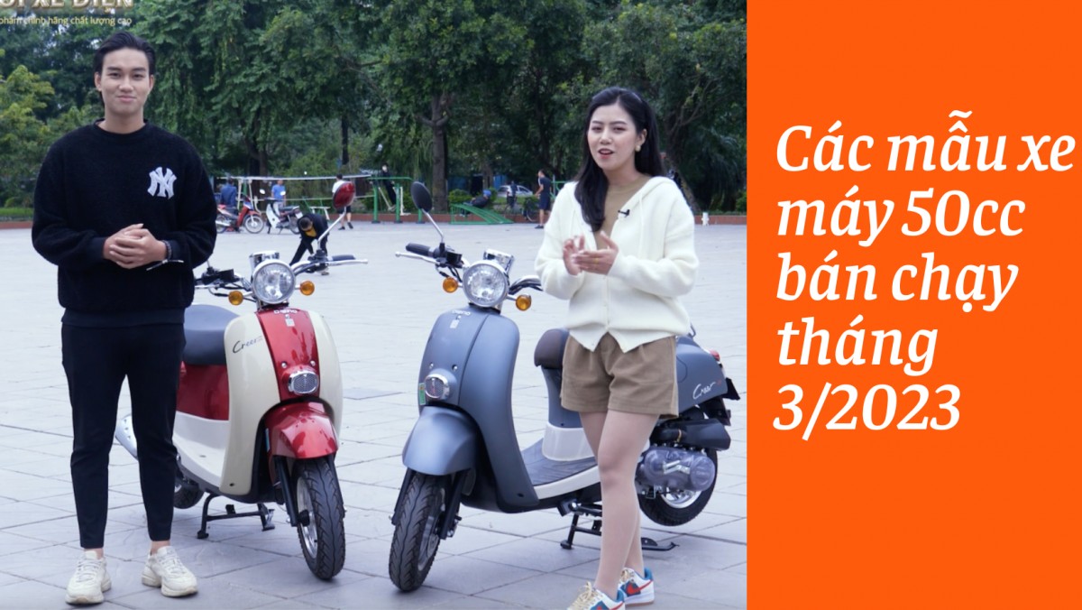 Top 5 mẫu xe máy 50cc bán chạy nhất tại Thế Giới Xe Điện tháng 3/2023