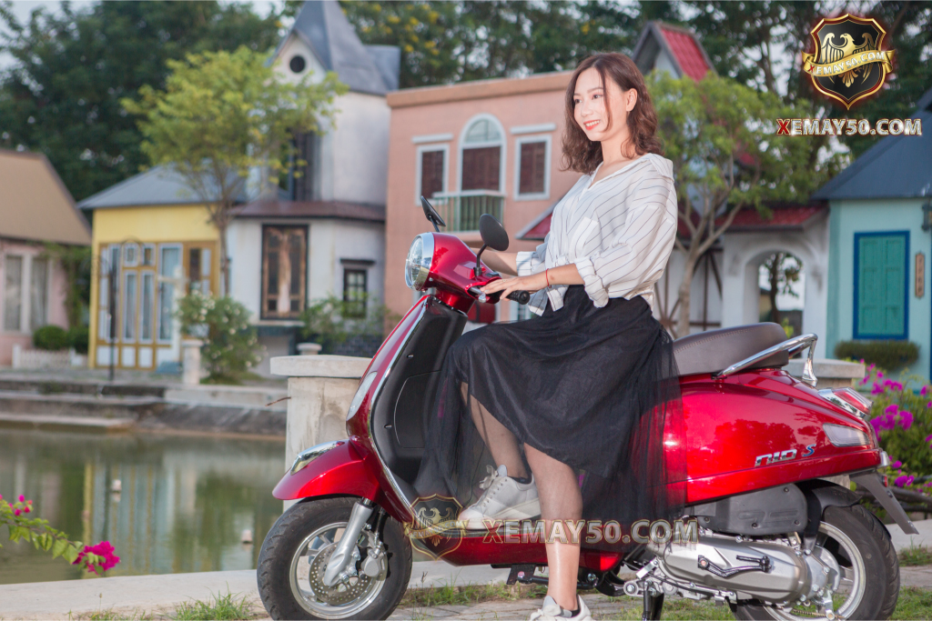 Xe ga 50cc Nioshima S màu đỏ